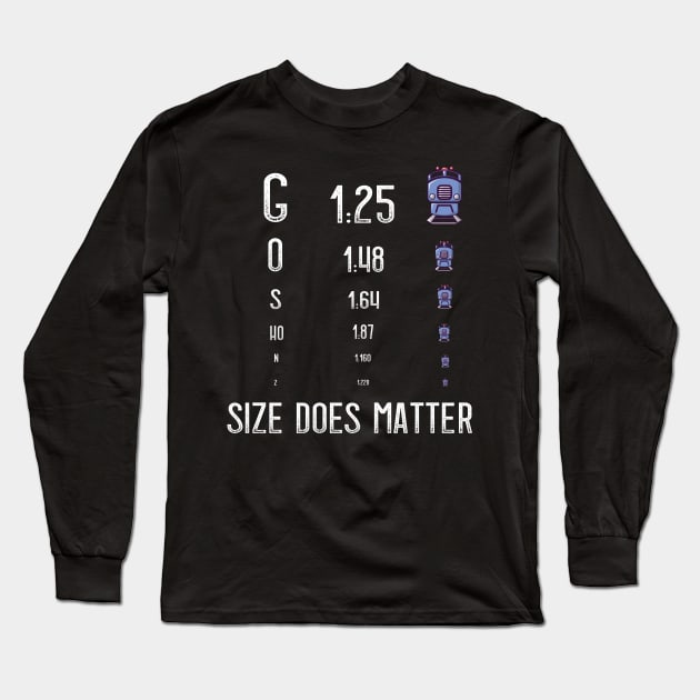 Modelrailroad HO N Z Train Model Long Sleeve T-Shirt by alpmedia